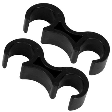 Black Plastic Ganging Clips - Set of 2