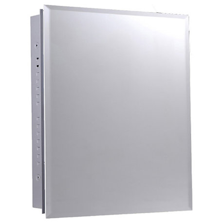 Euroline Medicine Cabinet, 16"x22", Beveled Edge, Flush Mounted