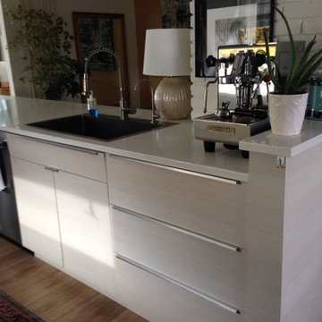 Barker Modern Cabinets in Oregon Pine