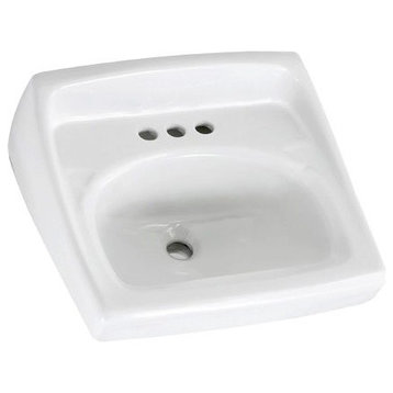 American Standard 0355.012 Lucerne 20-1/2" Wall Mounted Porcelain - White