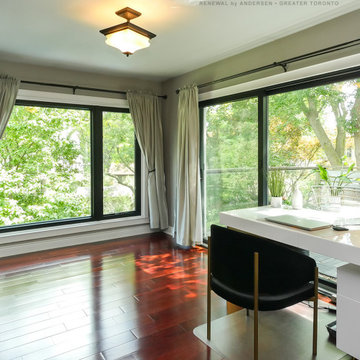 New Sliding Door and Windows in Amazing Home Office - Renewal by Andersen Ontari