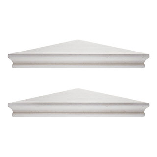 Umbra Conceal Floating Bookshelf, Large, Silver, Set of 3