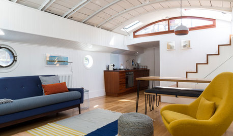 Houzzbesuch: In London ankert ein zum Hausboot umgebautes Segelschiff