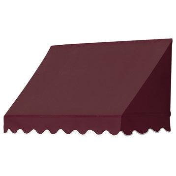 Traditional Awnings in a Box, Burgundy, 4'