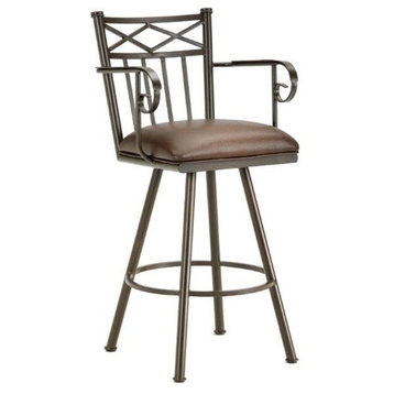 Alexander Extra Tall Swivel Stool With Arms