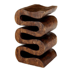 Wooden Accordion Side Table - Furniture
