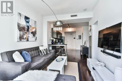 Inspiration for a contemporary living room remodel in Toronto