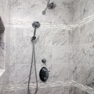 Quaint "Carrerra" Master Bathroom