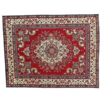 Vintage Persian Tabriz Rug, 09'08 X 12'06