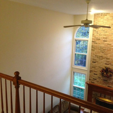 Two-Story Wall Before Decorative Painting