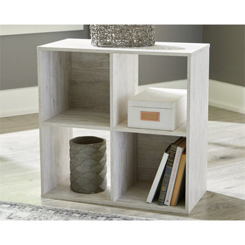 Bowery Hill Four CubeEngineered Wood  Organizer in Off White