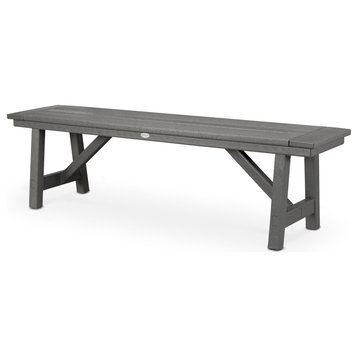 POLYWOOD Rustic Farmhouse 60" Backless Bench
