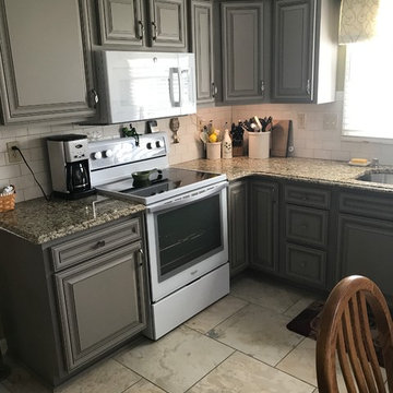 cabinet refacing------dark gray