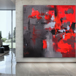 Preethi Arts - "Power" 60x60 inches Contemporary Art Large Modern Painting - Paintings