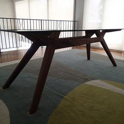 Walnut Dining table and chairs - Products