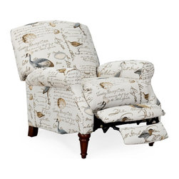 Sunset Trading Bird Script Recliner - Recliner Chairs