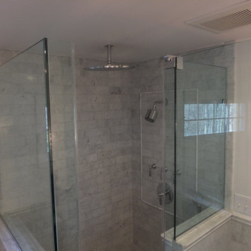 Basking Ridge All Carerra Master Bath
