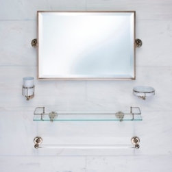 Samuel Heath Unlacquered Brass Bathroom Accessories - Bathroom Mirrors