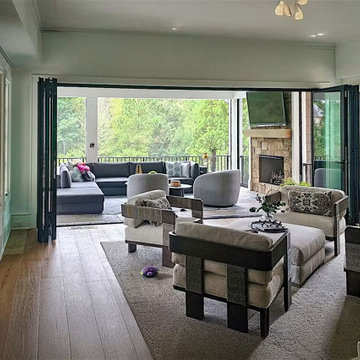 Free-Flow Living from Interior Through to the Porch