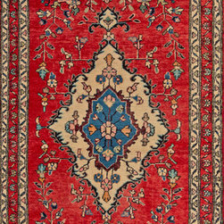Persian Hamadan runner 2'9 X 9'9 - Area Rugs