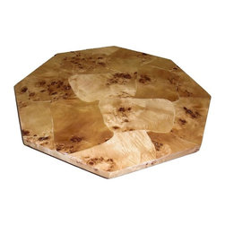 Octagonal Piopo Veneer Lazy Susan - Pantry And Cabinet Organizers