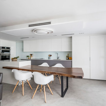 Modern concrete looks - living room floors