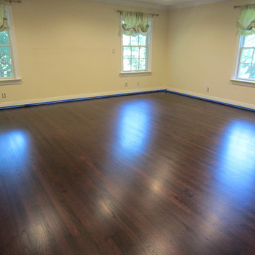 Manhasset Munsey Park home - Red Mahogany stain and Bona Traffic HD Satin!