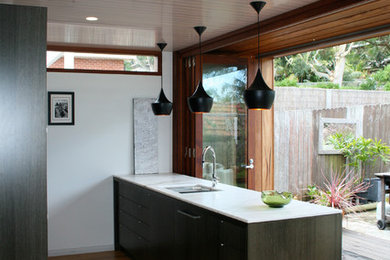 Design ideas for a midcentury kitchen in Sydney.