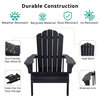 Orlando Plastic Wood Adirondack Chair, Black