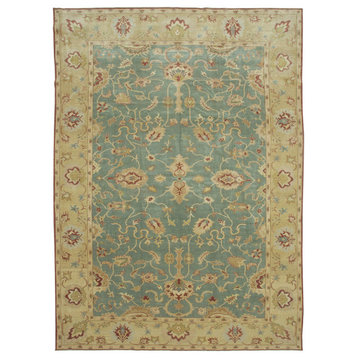 Rug N Carpet - Handmade Oriental 10' 2" x 14' 1" Oversize Oushak Area Rug