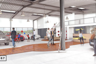 Visualisation 3D intérieure d'une concession automobile