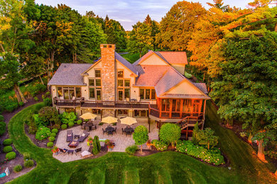 Arts and crafts exterior home photo in New York
