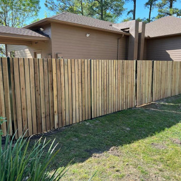 Wood & Iron Combination Fence