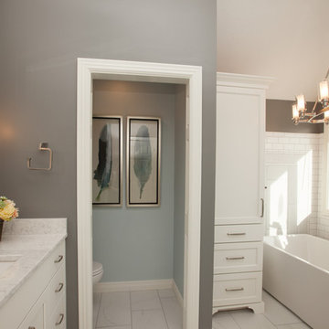 Master Bathroom Remodel from Traditional to Classic Transitional