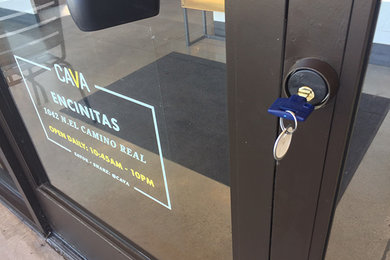Commercial locks installation