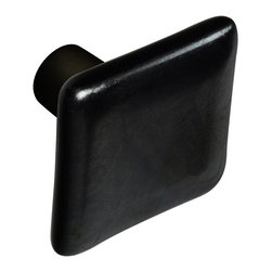 CKP - Art Glass Knob, Silver, Oil-Rubbed Bronze Base - Cabinet And Drawer Knobs