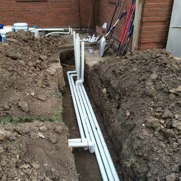 Lundy plumbing and liner install