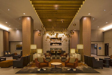 Inspiration for a modern entryway remodel in Denver