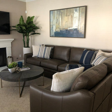 Warm Contemporary Family Room