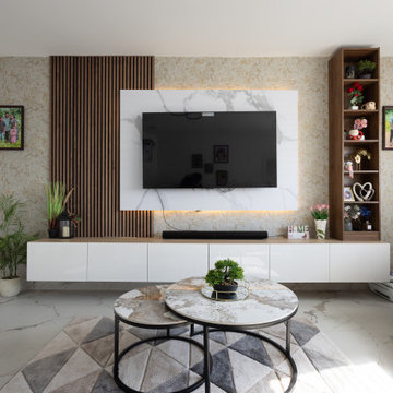 Living Room Makeover with Wenge Acoustic Wall Panels
