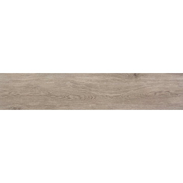 Ripley Taupe Rectified Porcelain Tile, 12"x60"