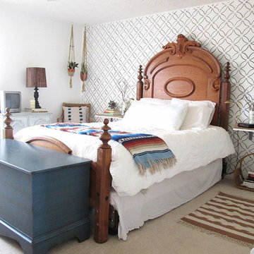 Fuji Allover Stenciled Master Bedroom