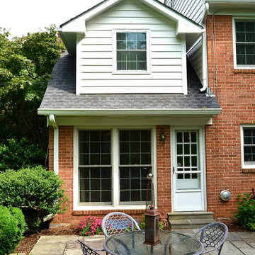 exterior of dormer addition to master closet