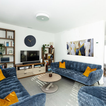 Living room and dining room in Savigny, Vaud, Switzerland