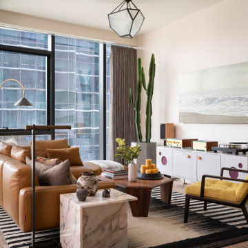 Proper Pied-à-Terre Living Room with Flexform Sofa