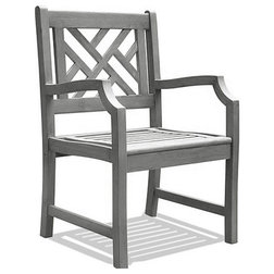 Transitional Outdoor Dining Chairs by Buildcom
