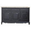London Mahogany and Teak Wood 3-Door Sideboard, 3 Drawers