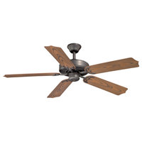Indoor Ceiling Fan Light Fixture W/ Noble Bronze Tone Finish Steel Material 52"