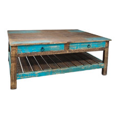 50 Most Por Beach Style Coffee Tables For 2018 Houzz Crafters And Weavers Rustic Distressed Reclaimed Solid Wood Coffee Table With Drawers Tables