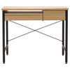 Ashwood Compact Desk, Ashwood and Graphite
